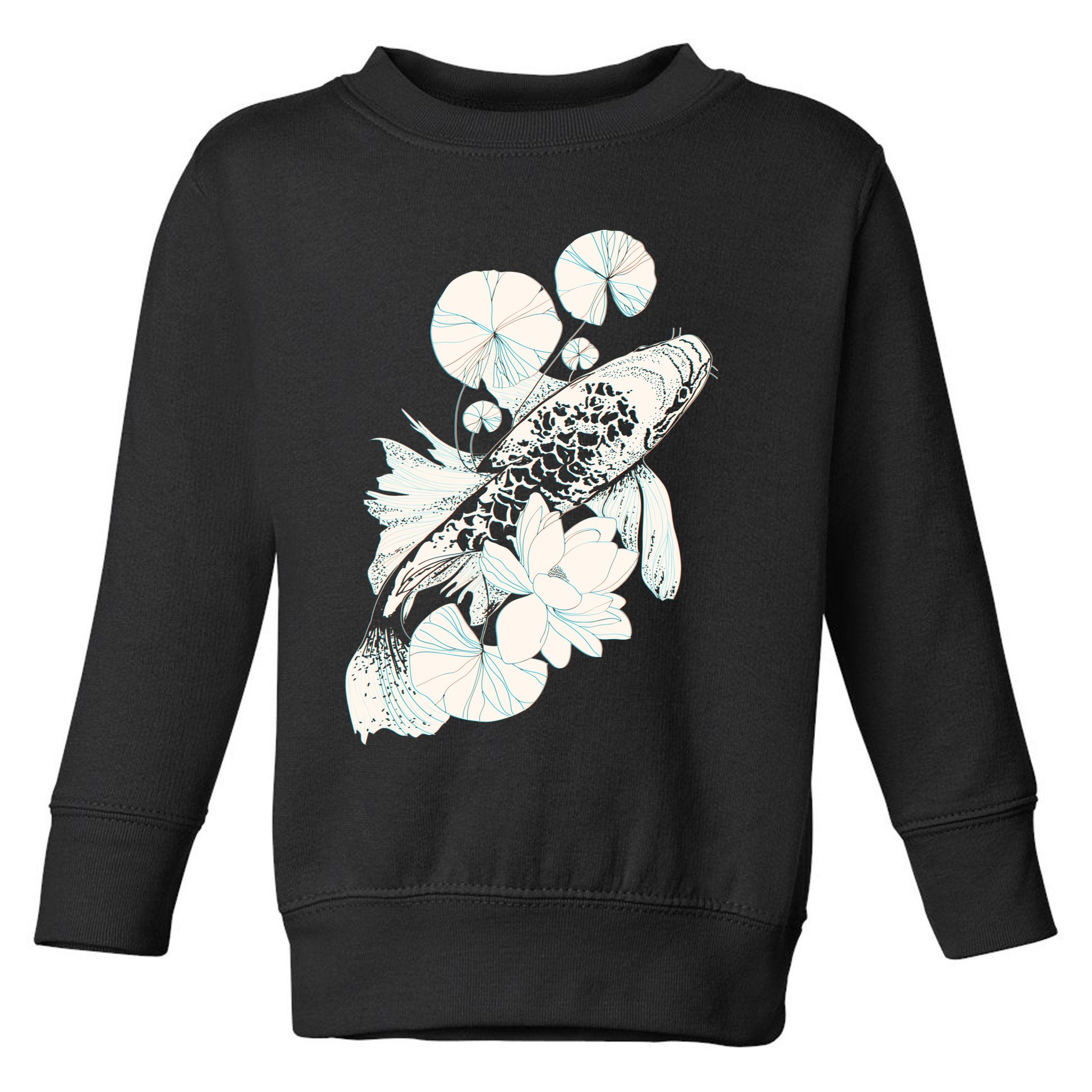 Japanese Zen Koi Fish Pond Toddler Sweatshirt