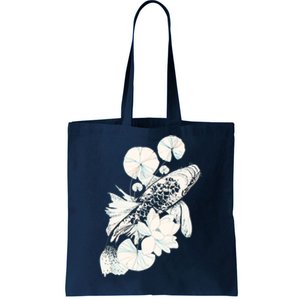 Japanese Zen Koi Fish Pond Tote Bag