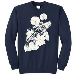 Japanese Zen Koi Fish Pond Tall Sweatshirt