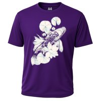 Japanese Zen Koi Fish Pond Cooling Performance Crew T-Shirt