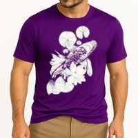 Japanese Zen Koi Fish Pond Cooling Performance Crew T-Shirt