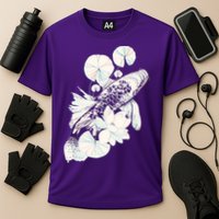 Japanese Zen Koi Fish Pond Cooling Performance Crew T-Shirt