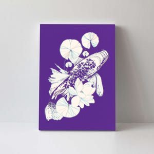 Japanese Zen Koi Fish Pond Canvas