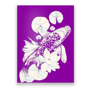 Japanese Zen Koi Fish Pond Poster