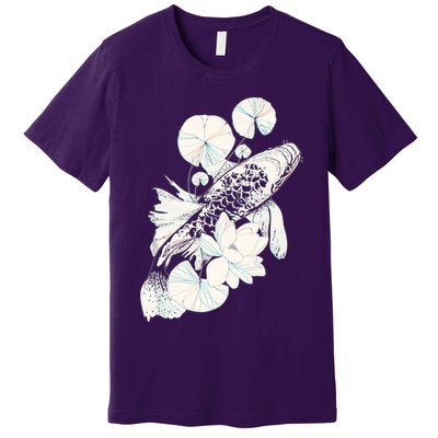Japanese Zen Koi Fish Pond Premium T-Shirt