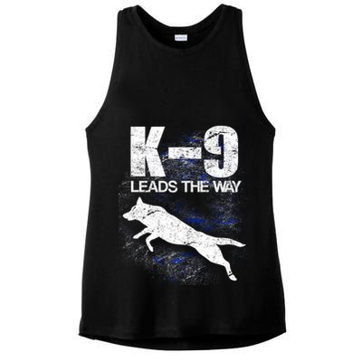 K-9 Leads The Way Ladies PosiCharge Tri-Blend Wicking Tank