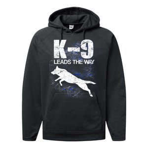 K-9 Leads The Way Performance Fleece Hoodie