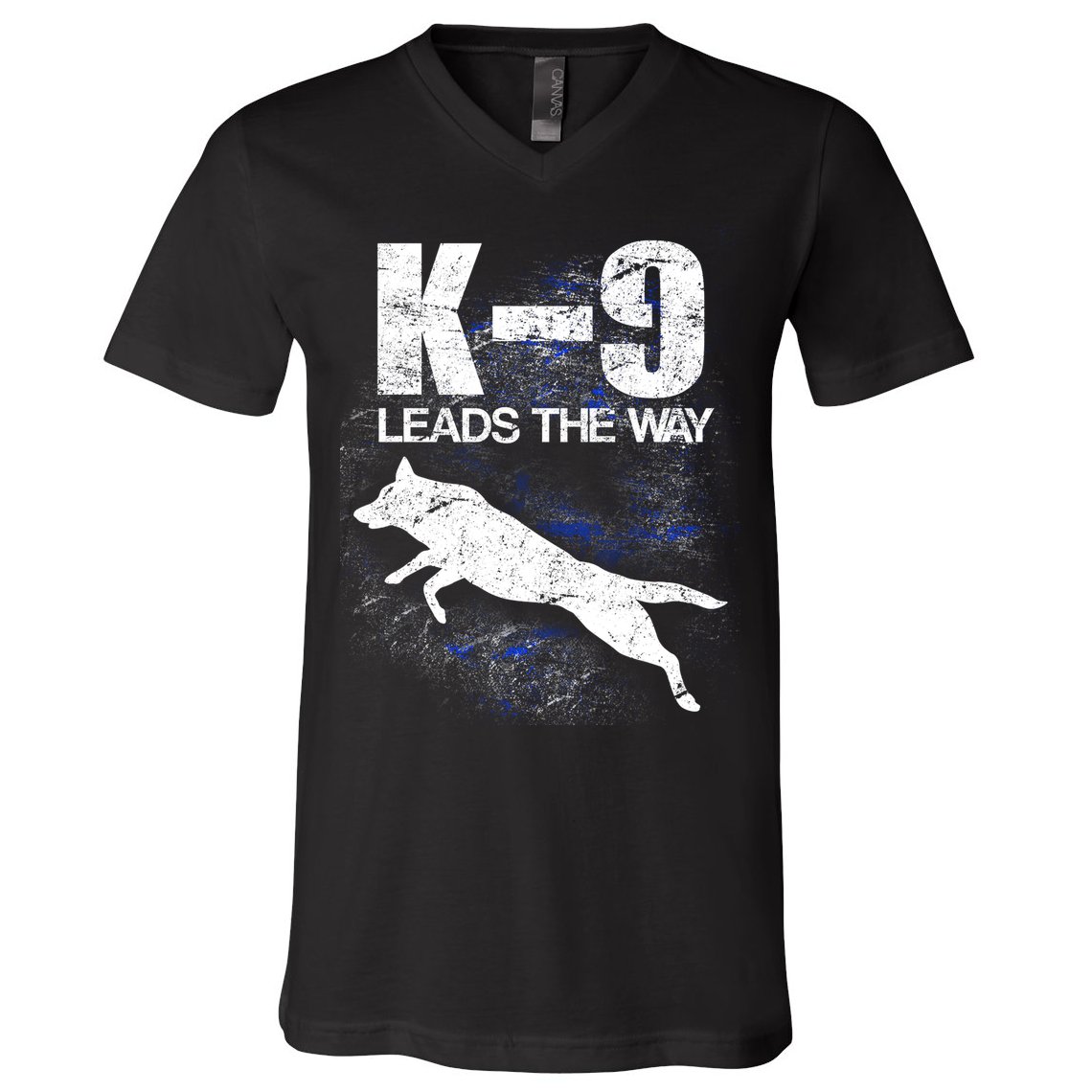 K-9 Leads The Way V-Neck T-Shirt