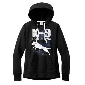 K-9 Leads The Way Women's Fleece Hoodie