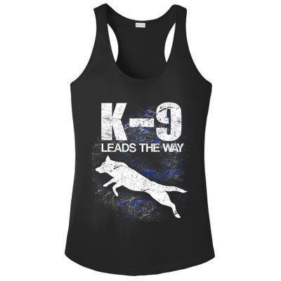 K-9 Leads The Way Ladies PosiCharge Competitor Racerback Tank