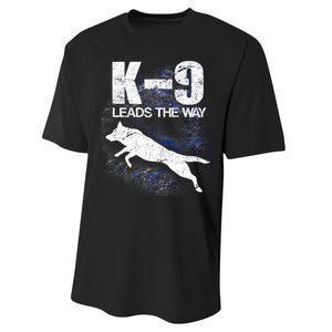 K-9 Leads The Way Performance Sprint T-Shirt