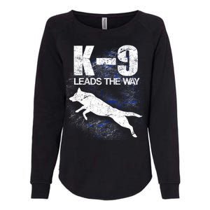 K-9 Leads The Way Womens California Wash Sweatshirt