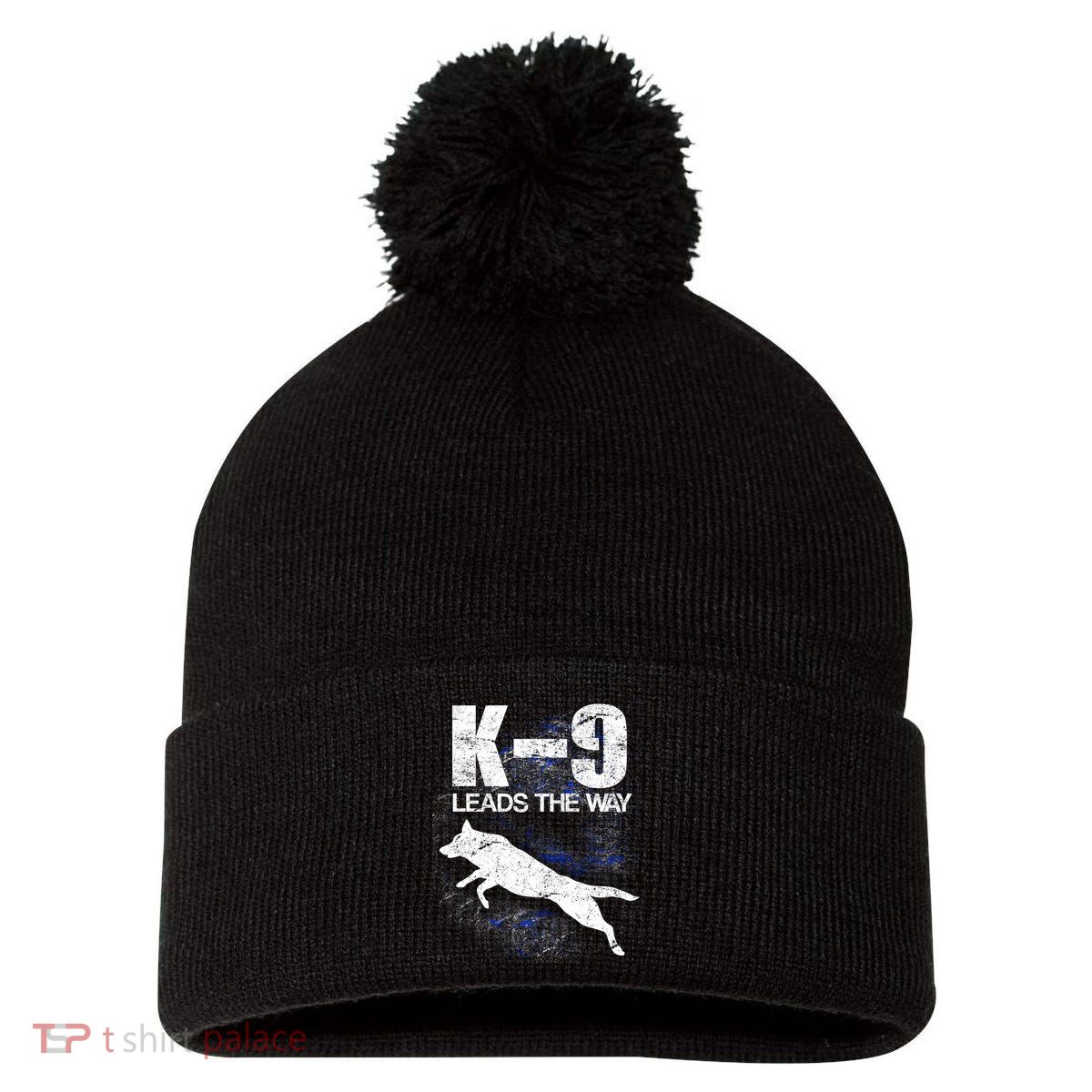 K-9 Leads The Way Pom Pom 12in Knit Beanie