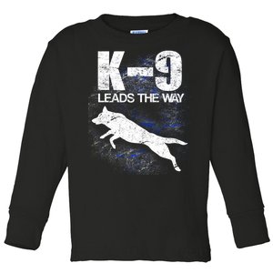 K-9 Leads The Way Toddler Long Sleeve Shirt