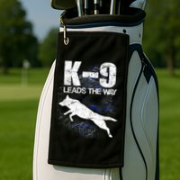 K-9 Leads The Way Golf Towel