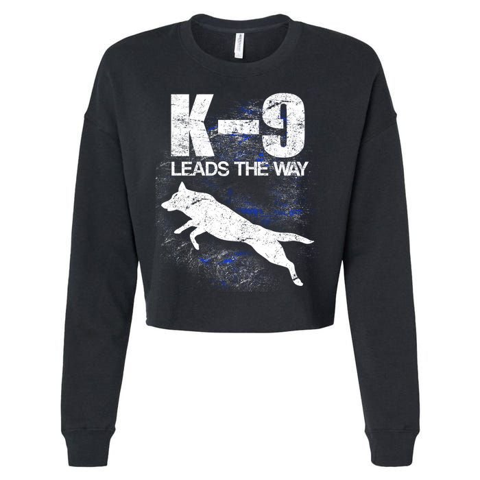 K-9 Leads The Way Cropped Pullover Crew