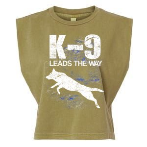 K-9 Leads The Way Garment-Dyed Women's Muscle Tee