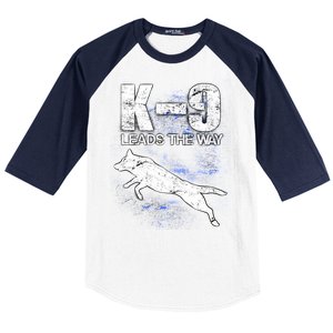 K-9 Leads The Way Baseball Sleeve Shirt