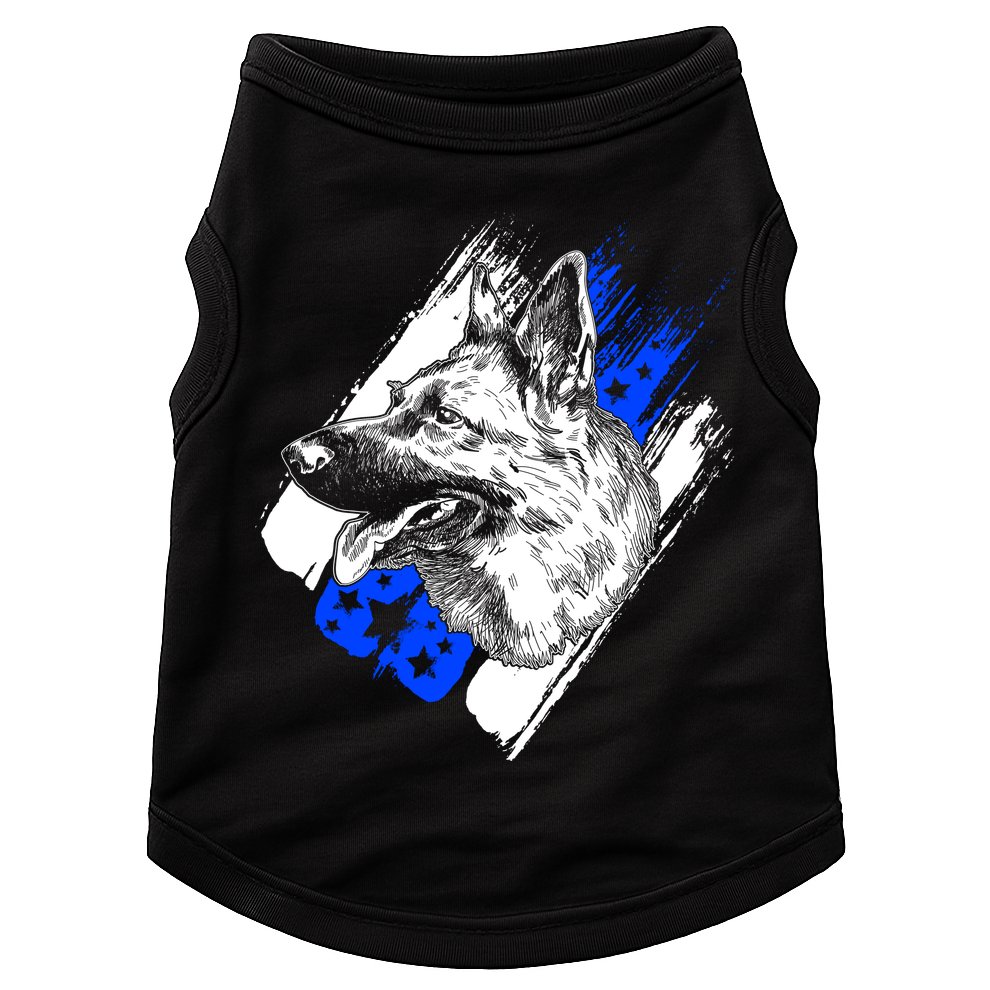 K-9 Police Dog Blue Line Doggie Tank