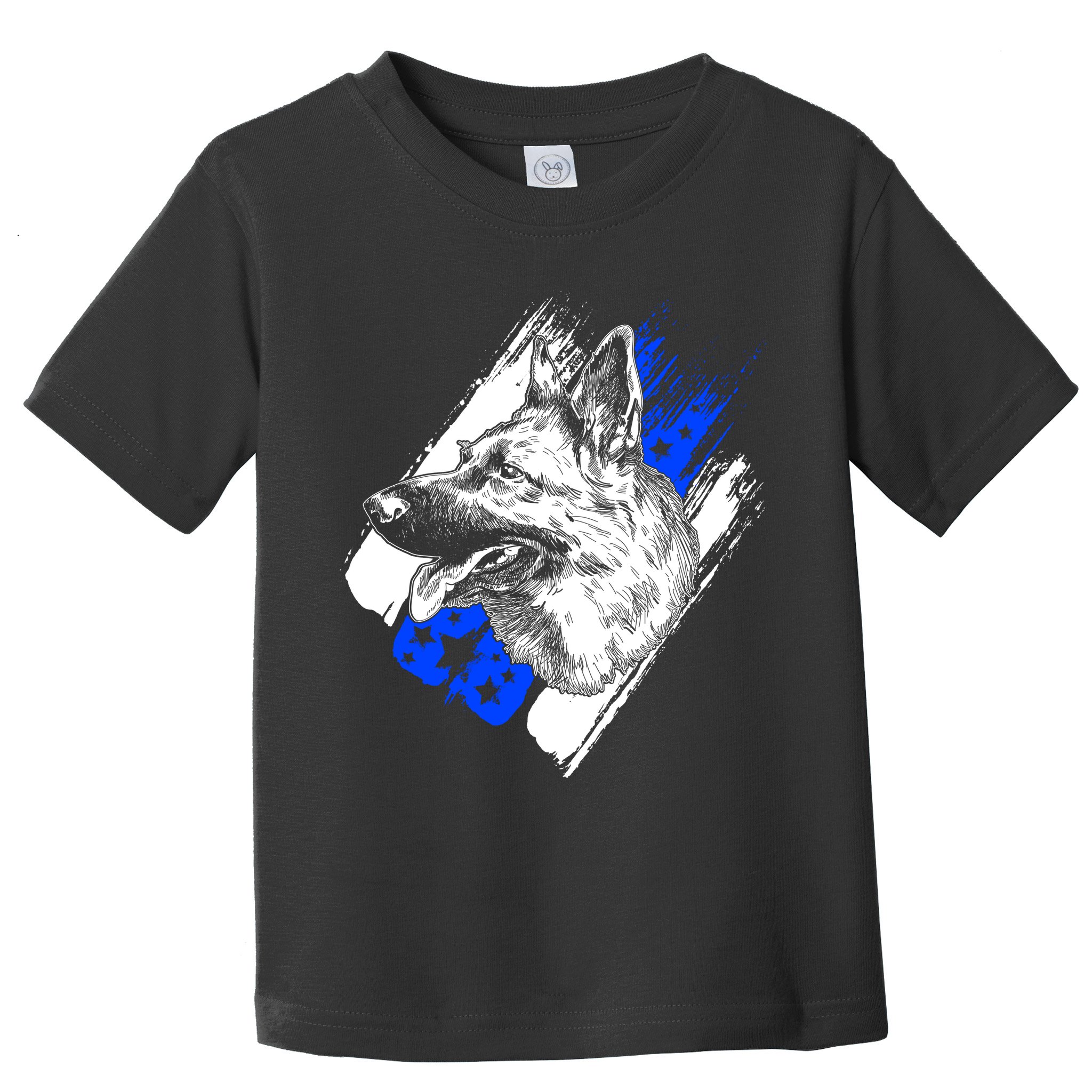 K-9 Police Dog Blue Line Toddler T-Shirt