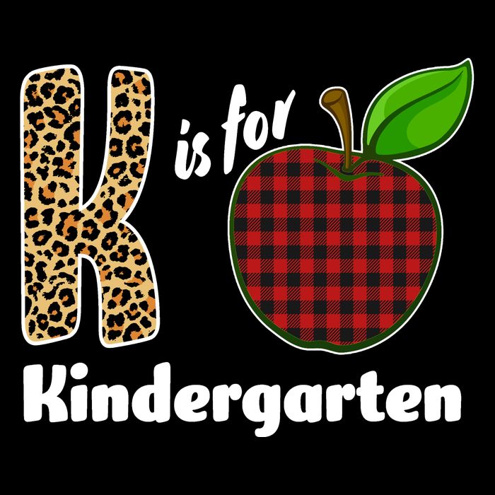 K Is For Kindergarten Teacher Leopard Buffalo Plaid Visor