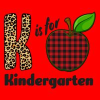 K Is For Kindergarten Teacher Leopard Buffalo Plaid Mug