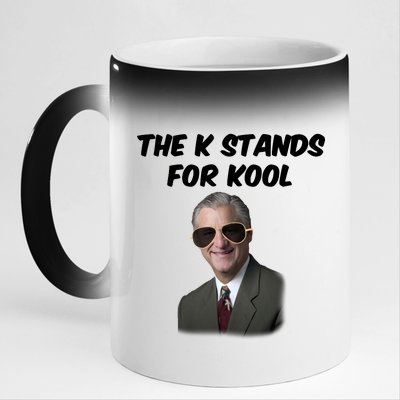 K Stands For Kool David K.Bernard 11oz Black Color Changing Mug