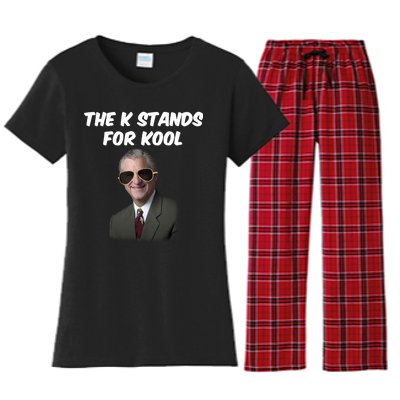 K Stands For Kool David K.Bernard Women's Flannel Pajama Set