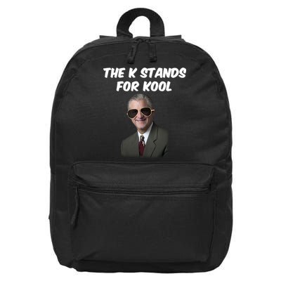 K Stands For Kool David K.Bernard 16 in Basic Backpack