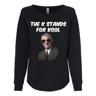 K Stands For Kool David K.Bernard Womens California Wash Sweatshirt