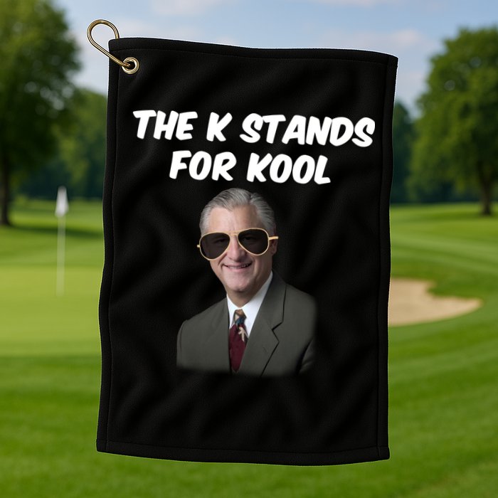 K Stands For Kool David K.Bernard Golf Towel