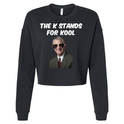 K Stands For Kool David K.Bernard Cropped Pullover Crew