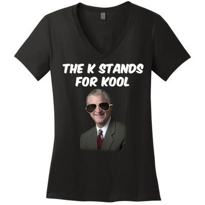 K Stands For Kool David K.Bernard Women's V-Neck T-Shirt