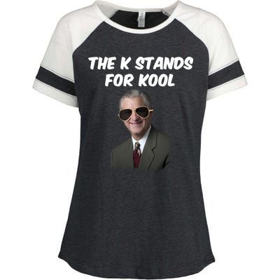 K Stands For Kool David K.Bernard Enza Ladies Jersey Colorblock Tee