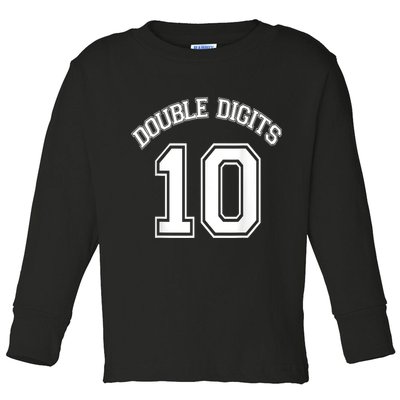 K.i.d.s 10th Birthday Double Digits Day Toddler Long Sleeve Shirt