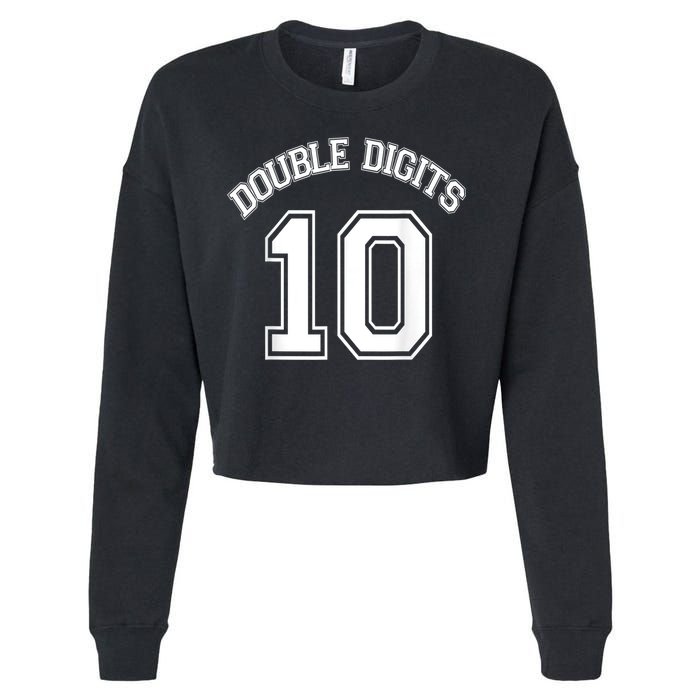 K.i.d.s 10th Birthday Double Digits Day Cropped Pullover Crew