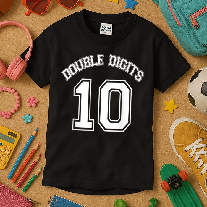K.i.d.s 10th Birthday Double Digits Day Kids T-Shirt