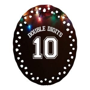 K.i.d.s 10th Birthday Double Digits Day Ceramic Oval Ornament