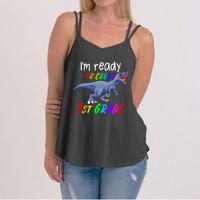 Kids 1st Day Of School Crush 1st Grade Trex Dinosaur Gift Kids Women's Strappy Tank