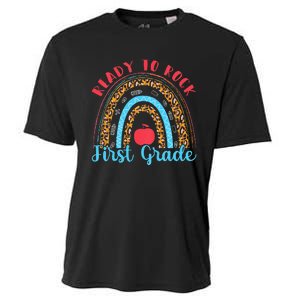 Kids 1st Grade Ready To Rock First Grade Cooling Performance Crew T-Shirt