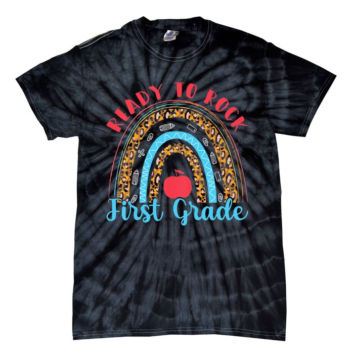 Kids 1st Grade Ready To Rock First Grade Tie-Dye T-Shirt