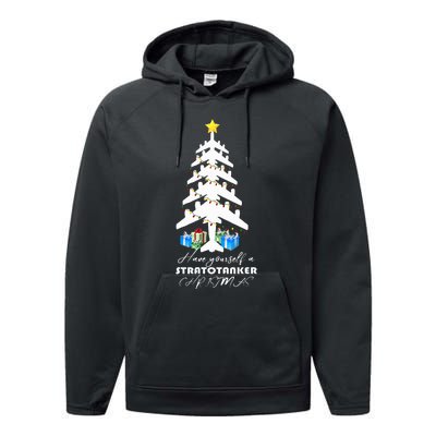 Kc 135 Stratotanker Christmas Tree Performance Fleece Hoodie