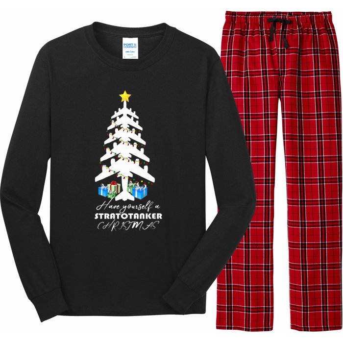 Kc 135 Stratotanker Christmas Tree Long Sleeve Pajama Set