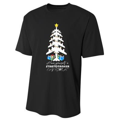 Kc 135 Stratotanker Christmas Tree Performance Sprint T-Shirt