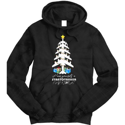 Kc 135 Stratotanker Christmas Tree Tie Dye Hoodie