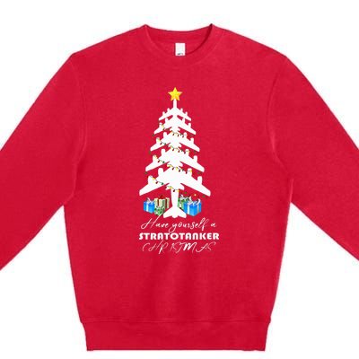 Kc 135 Stratotanker Christmas Tree Premium Crewneck Sweatshirt