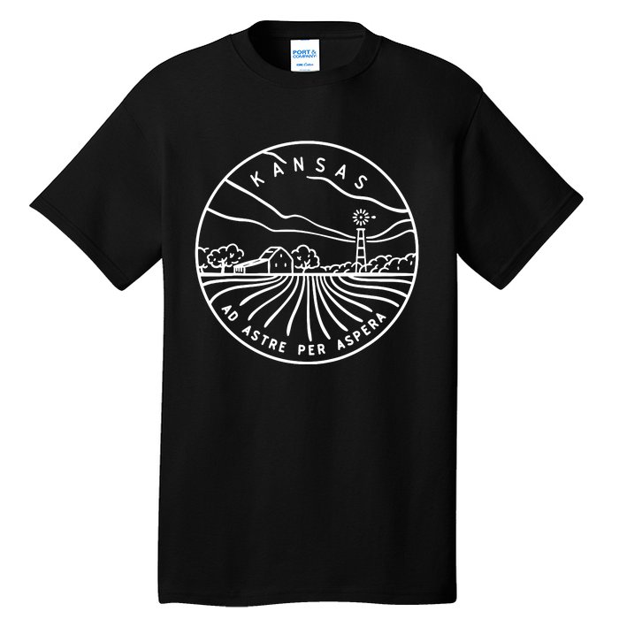 Kansas 1861 State Of Kansas Tall T-Shirt