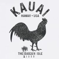 Kauai 1959 The Garden Isle Chicken Hawaii Vintage Hawaiian Womens Tank Top