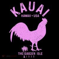 Kauai 1959 The Garden Isle Chicken Hawaii Vintage Hawaiian T-Shirt