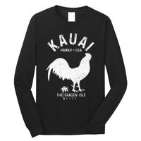 Kauai 1959 The Garden Isle Chicken Hawaii Vintage Hawaiian Long Sleeve Shirt